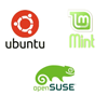 Linux USB Triple Pack (Ubuntu 22.04, Mint 20.3, openSUSE 15.3)